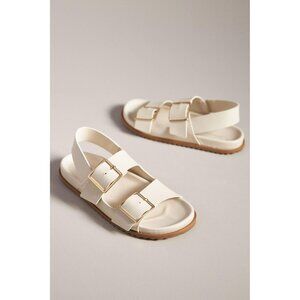 NEW Anthropologie Slingback Sandals Women 8 Chic Old Money Minimalist Basic